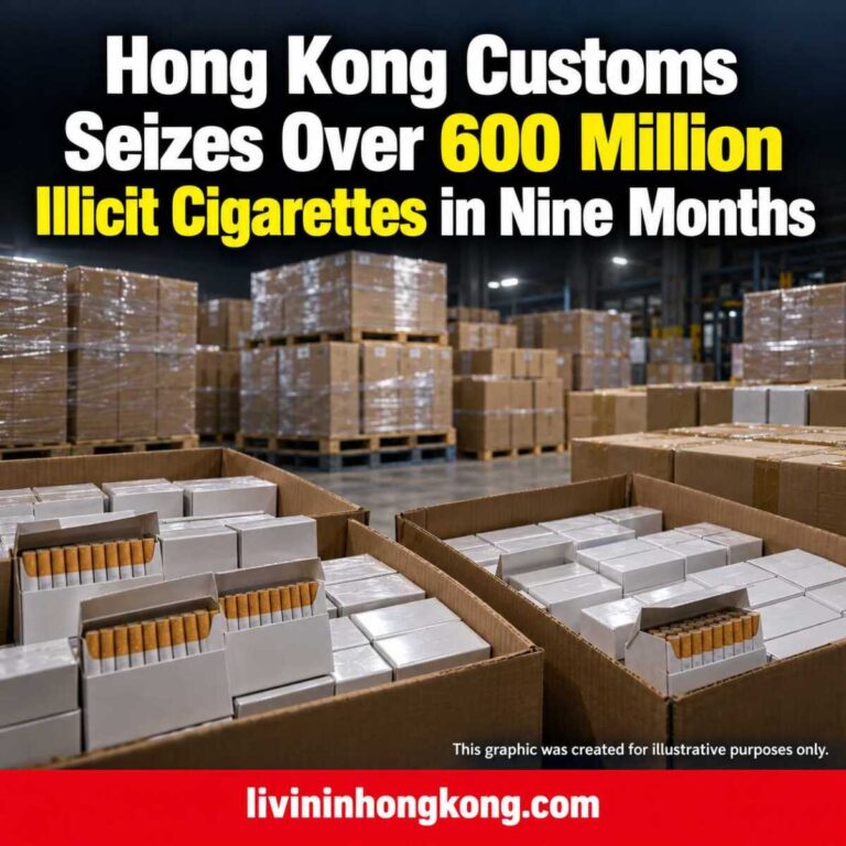 Illustrative graphic: Hong Kong Customs Seizes Over 600 Million Illicit Cigarettes in Nine Months